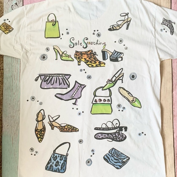 Vintage shoe lovers short sleeve cotton tee one size - Picture 8 of 8